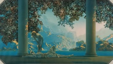 Maxfield PARRISH (American 1870-1966) Daybreak, Colour print, titled and signed verso, 10” x 17.