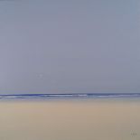 Henderson CISZ (Brazilian b. 1960) Calm Beach Scene, Acrylic on canvas, Signed lower right, 24” x 24