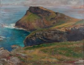 Harold Ernest Farquhar VIVIAN (British, Exhibited 1909-1933) Boscastle, Harbour Mouth 1, Oil on