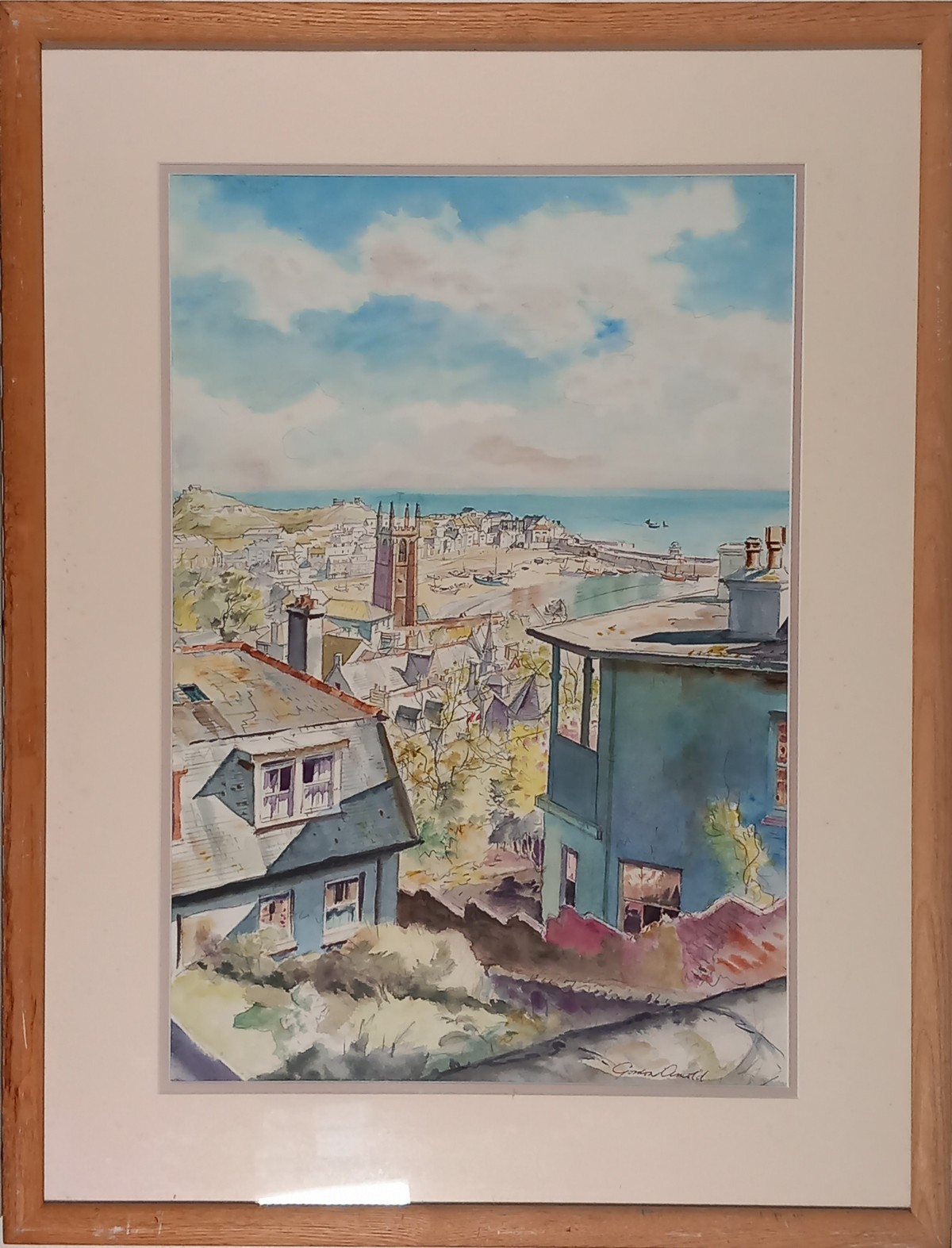 Gordon ARNOLD (British 1920-2015) St Ives Harbour, Watercolour, Signed lower right, 21.25” x 14. - Image 2 of 3