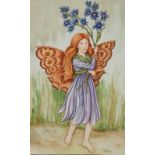 NICKY (British 20th Century) Flower Fairy, Watercolour, Signed and dated 1997 lower right, 13.25”
