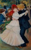 Manner of Pierre-Auguste RENOIR (French 1841-1919) Dance at Bougival, Oil on board, 20” x 12” (
