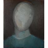 Mid 20th Century, Surreal Head, Oil on canvas, dated ’91? lower left 21” x 18” (53cm x 46cm) (