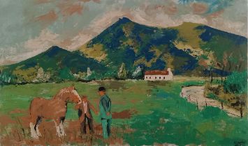 Gerald BEATTIE (Irish 20th / 21st Century) Mountains of Mourne 'Slieve Binnian', Oil on canvas,