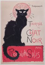 After Théophile ALEXANDRE-STEINLEN (French 1859-1923) Le Chat Noir Poster by Editions Clouet, 39.