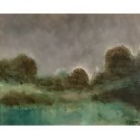 William MILLAR (British 20th Century) Stormy Skies – Landscape, Oil on board, dated 2.1.77 lower