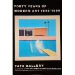 David HOCKNEY (British b. 1937) Exhibition poster featuring ‘The Splash’, published by The Tate