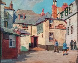 John Anthony PARK (British 1880-1962) The Sloop Inn (St Ives), Oil on board, Signed lower right,