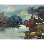 Maggie PICKERING (British 20th) Early Morning Helford, Watercolour, Signed lower right, titled,