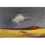 David GAINFORD (British b. 1941) Rolling Landscape, Oil on board, Signed lower left, 17.75” x 23.25”