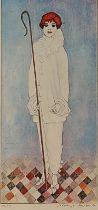 Jocelyn HERBERT (British 1917-2003) Pierrot, Limited edition etching, Signed lower right, numbered