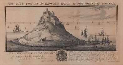 Samuel & Nathaniel BUCK (British 18th Century) The East View of St Michael’s Mount: in the County of