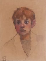 David GAINFORD (British b. 1941) Portrait of Young Boy, Signed lower left, 15.25” x 11.5” (38cm x