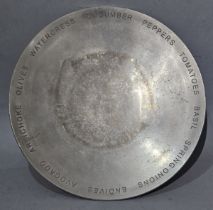 20th Century Aluminium Salad Bowl, 16.75 diameter (42cm)