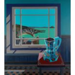 Chris THOMPSON (British b. 1969) View from a Mousehole Window, Acrylic on board, Signed and dated ’