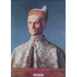 After Giovanni BELLINI (Italian 1430-1516) Portrait of Doge Leonardo Loredan, Colour print, 16.75” x