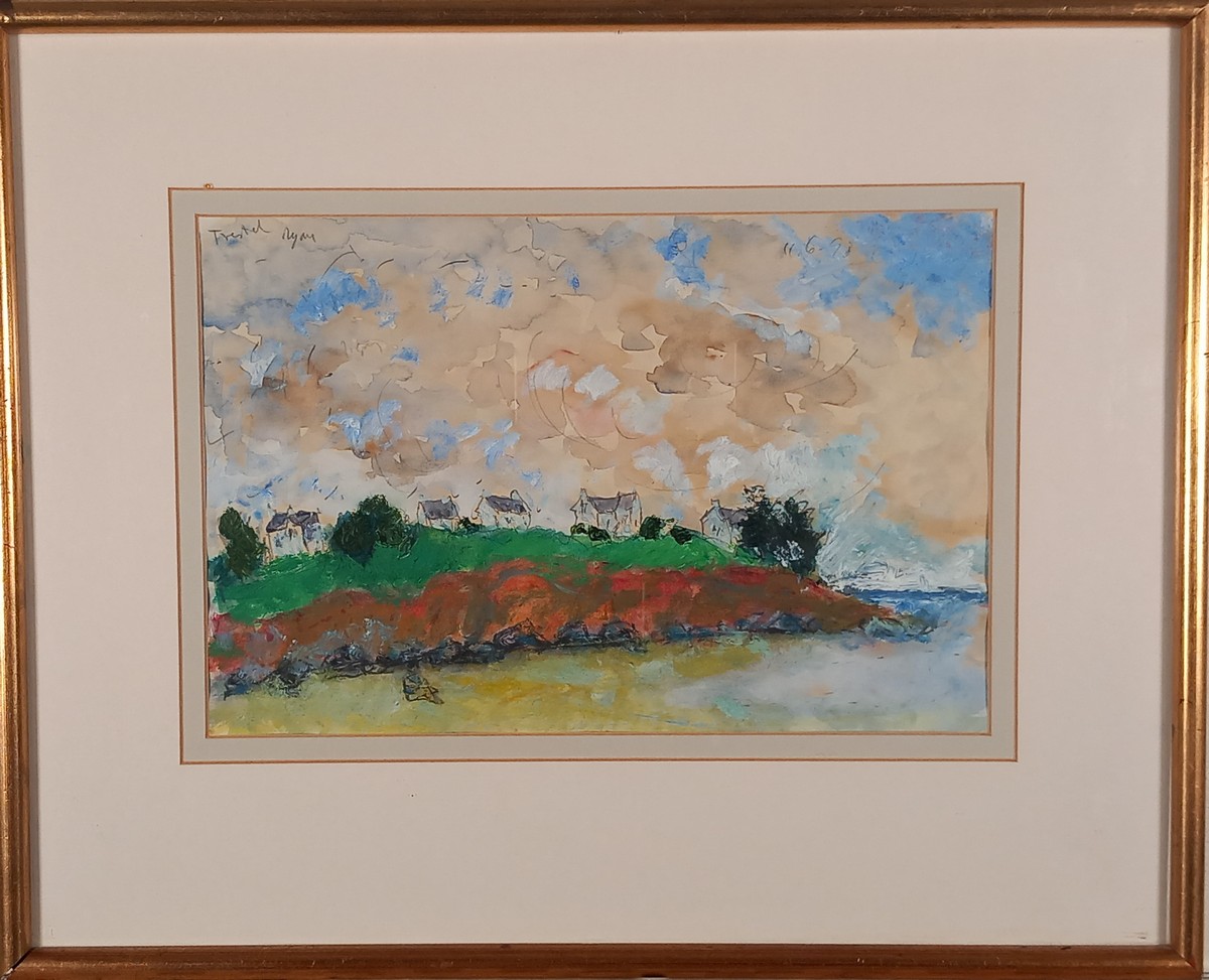 Adrian RYAN (British 1920-1998) Tresel, Brittany, Watercolour, inscribed and signed upper left, - Image 2 of 3