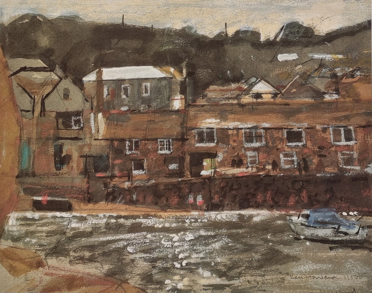 Ken HOWARD (British 1932-2022) Mousehole, Limited edition print, Signed and numbered 1/500 lower