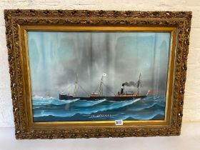 Late 19Th School. A Guache Of Latchford Off Naples 14.5" X 22" Indistinctly Signed