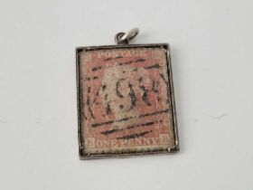 A Stamp Fob With Penny Red, Birmingham 1979