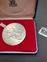 A 1977 Elizabeth II Silver Proof Jubilee Medal - 37G (Boxed)