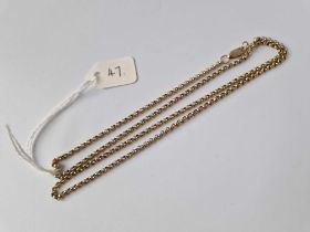 A Belcher Link Neck Chain 9Ct 20 Inch 7.8 Gms