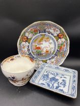 Imari Style Saucer Dish Another Dish And A Mailing Cup