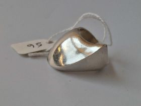 A Georg Jensen Silver Ring Designed By Nanna Ditzel London 1961 Size R 17.6 Gms