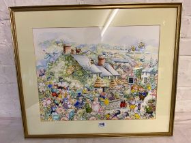 Usala – Outside The Mason’S Arms Branscombe, 14 X 18 Inches, Signed