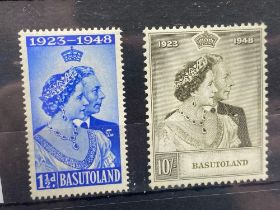 Basutoland Sg 36-37 (1948) S.W. Pair Mint Cat £50