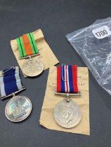A Group Of 3 Medals To Fred Webb H.M.S Yarmouth