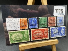 Morocco/Tangier Sg 280-88 (1950) Set Ex Sg 284 Fine Used Cat £79