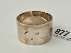 A Good Plain Napkin Ring By Mappin & Webb In Original Box, 55 G.