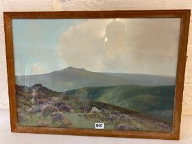 Reginald D. Sherrin - A Dartmoor Landscape, 15" X 22", Signed