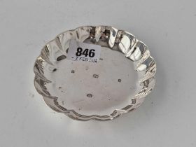 An Armada Style Dish With Wavy Rim, 4 Inches Wide, Sheffield, 74 G.