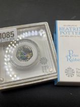 A Royal Mint Beatrix Potter 50P - Peter Rabbit, Boxed, C.O.A