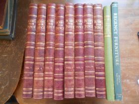 Pictures From "Punch" 8 Vols. 4To Orig. Hf. L. Plus 2 Others (10)