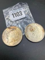 2 X Dutch Silver 2 1/2 Gilda 1929 & 1939