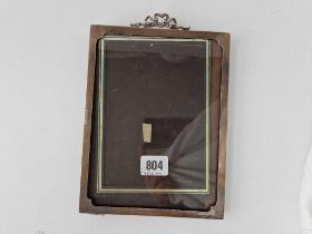 A Photoframe Oblong With Ribbon Sermount, 8" High, Birmingham 1919