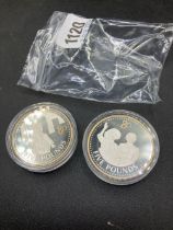 Jersey & Guernsey Proof Silver £5 Coins (2)