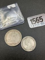 1900 Florin And Shilling