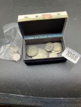 Silver 3 Pence'S & Pre '47 Silver (12/-)