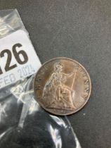 1902 half penny, better grade
