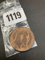 1902 penny, good grade