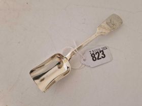 A Victorian Exeter crested long handled caddy spoon, 1844 by WRS