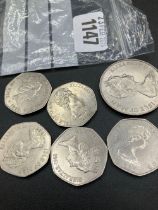 50p's and ERII Silver