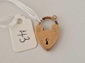 A heart padlock clasp (damaged) 2.8 g