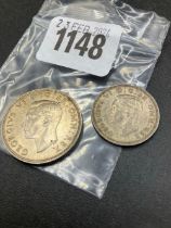 George VI 1937 Florin & Shilling