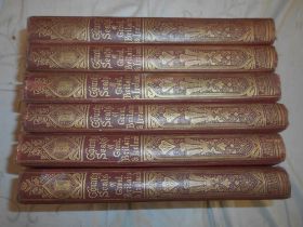 MORRIS, F.O. ...Picturesque Views of Seats... 6 vols. c.1880, 4to orig. gt. dec. cl. with all