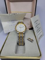 Gents Boxed Citizen bi-coloured Watch complete with original instructions and Guarantee and spare